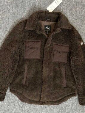 ALO Yoga Espresso Edge Shacket — Women’s Size S